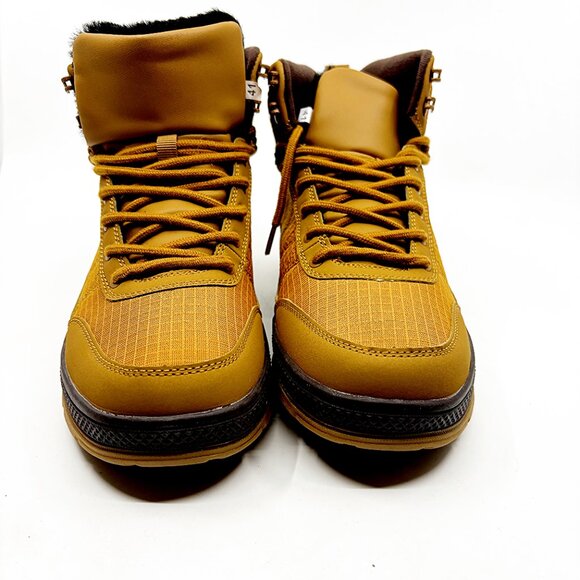 Wondamo Men’s Snow Boots Size 8 Waterproof Fur Lined Winter Brown main image 3
